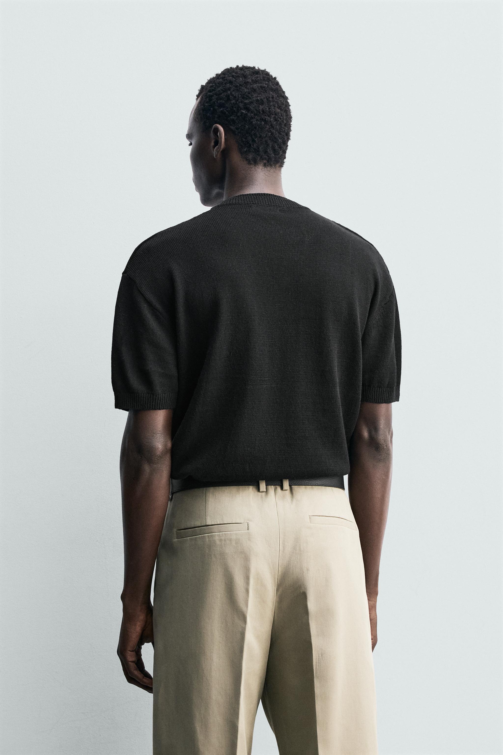 COTTON LINEN KNIT T-SHIRT